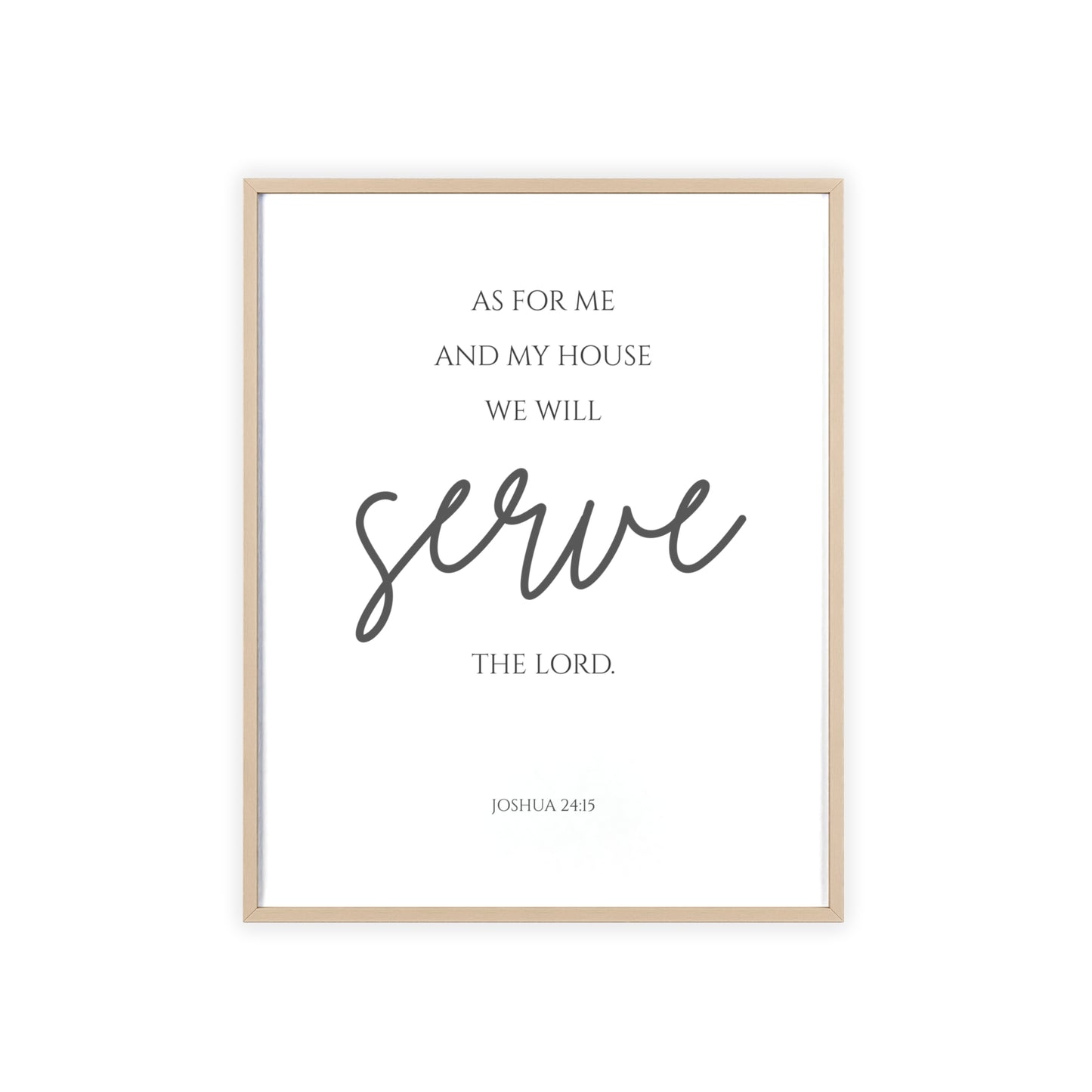 As For Me and My House Wall Art