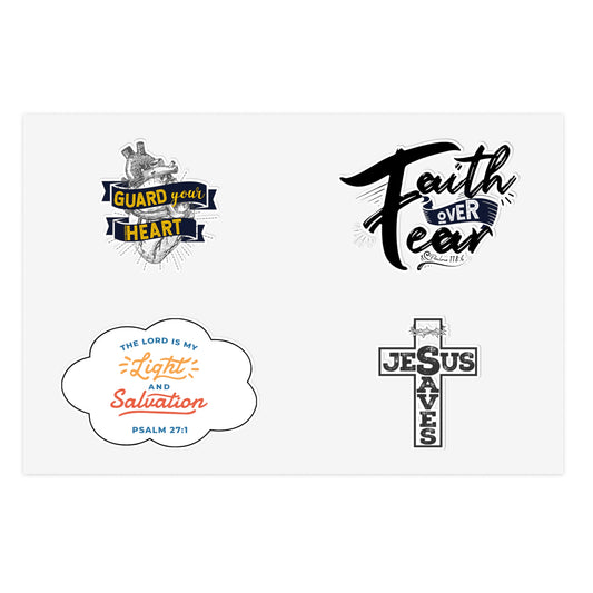 Faith Over Fear Christian Sticker Sheet