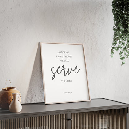 As For Me and My House Wall Art