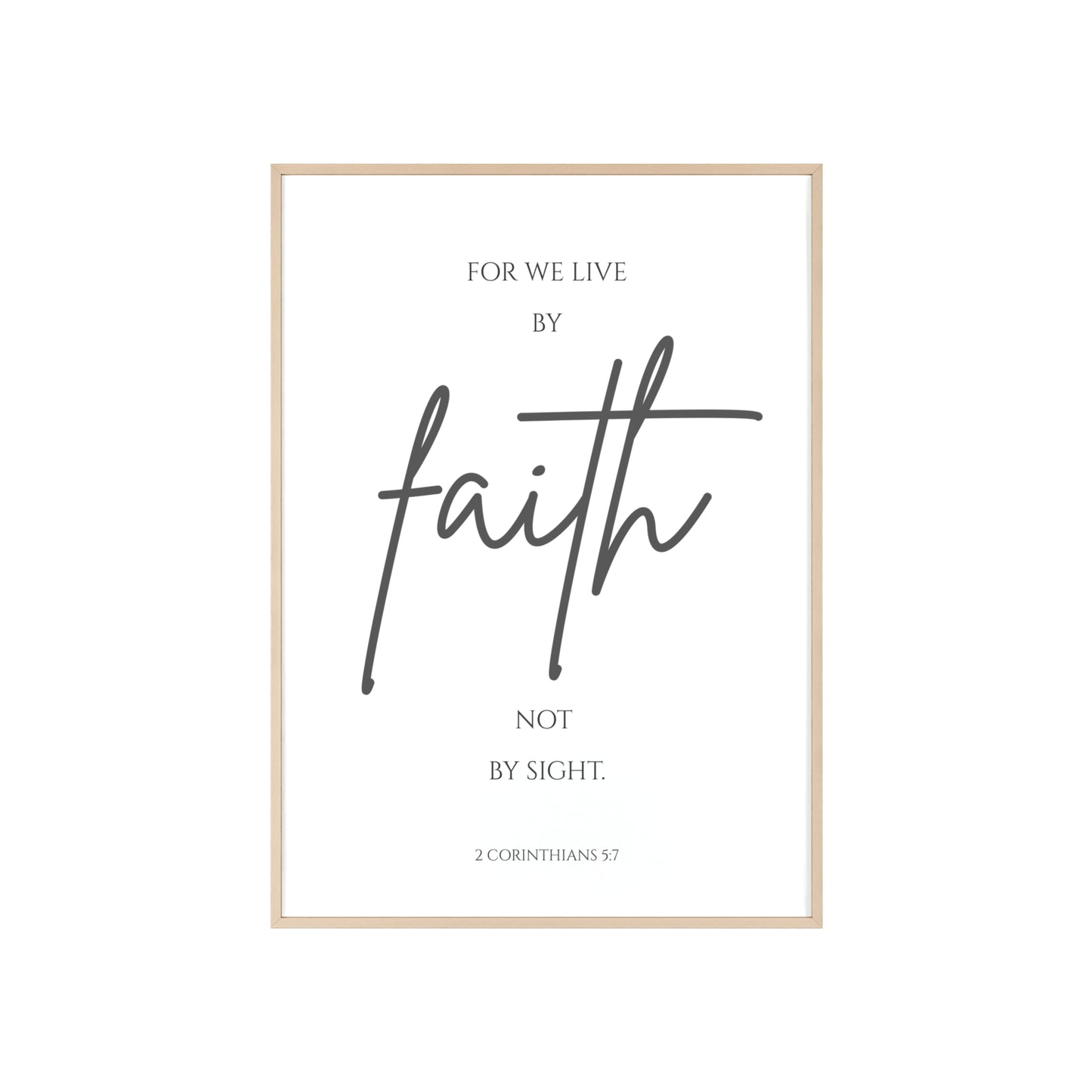 Walk by Faith Wall Art