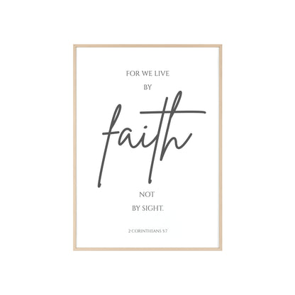 Walk by Faith Wall Art