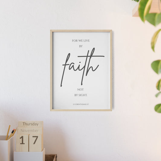 Walk by Faith Wall Art