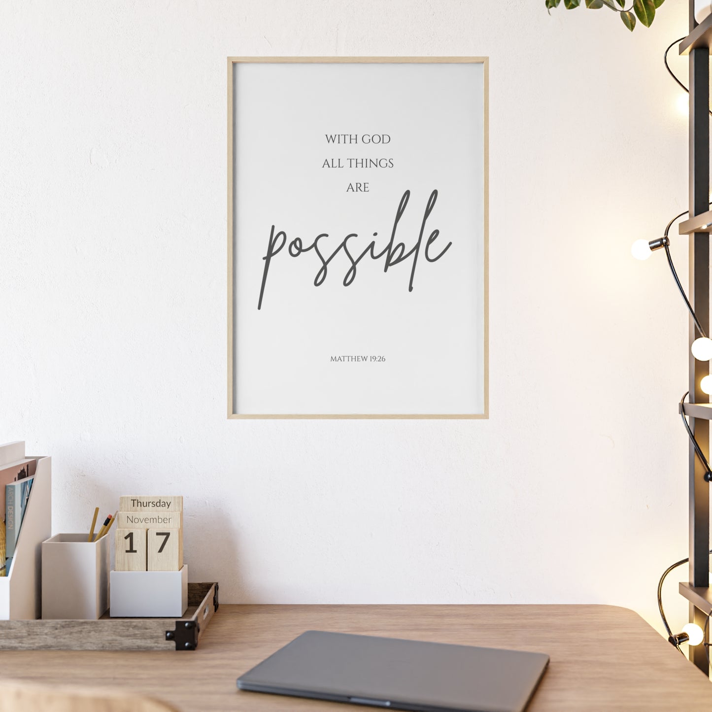 With God All Things Are Possible Wall Art