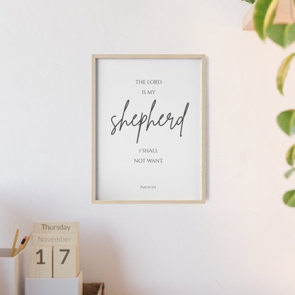 The Lord Is My Shepherd Wall Art