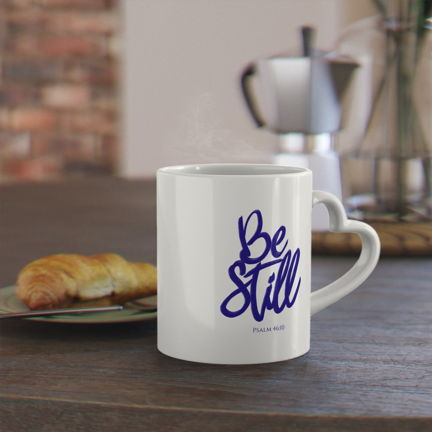 Be Still and Know Heart Handle Mug | Psalm 46:10 Scripture Mug