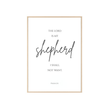 The Lord Is My Shepherd Wall Art