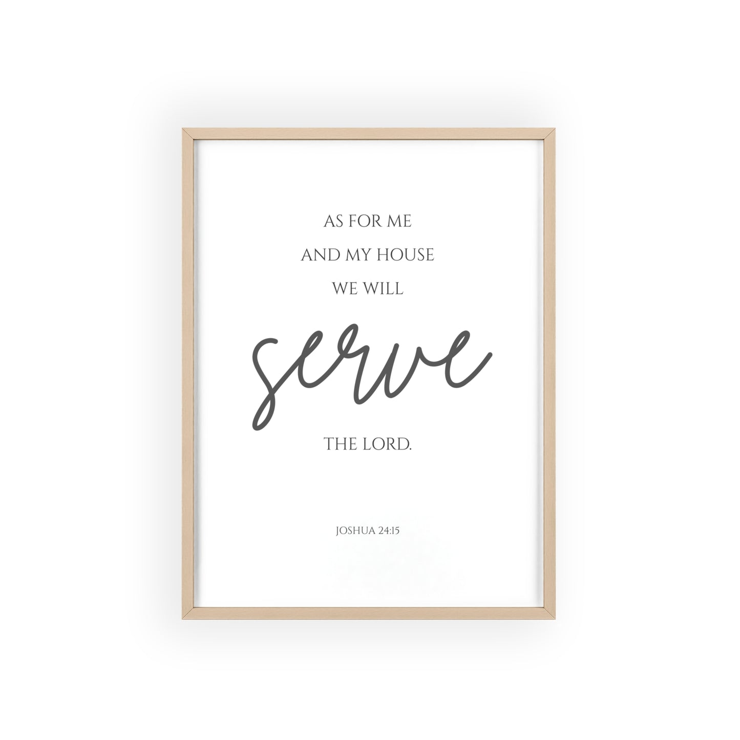 As For Me and My House Wall Art