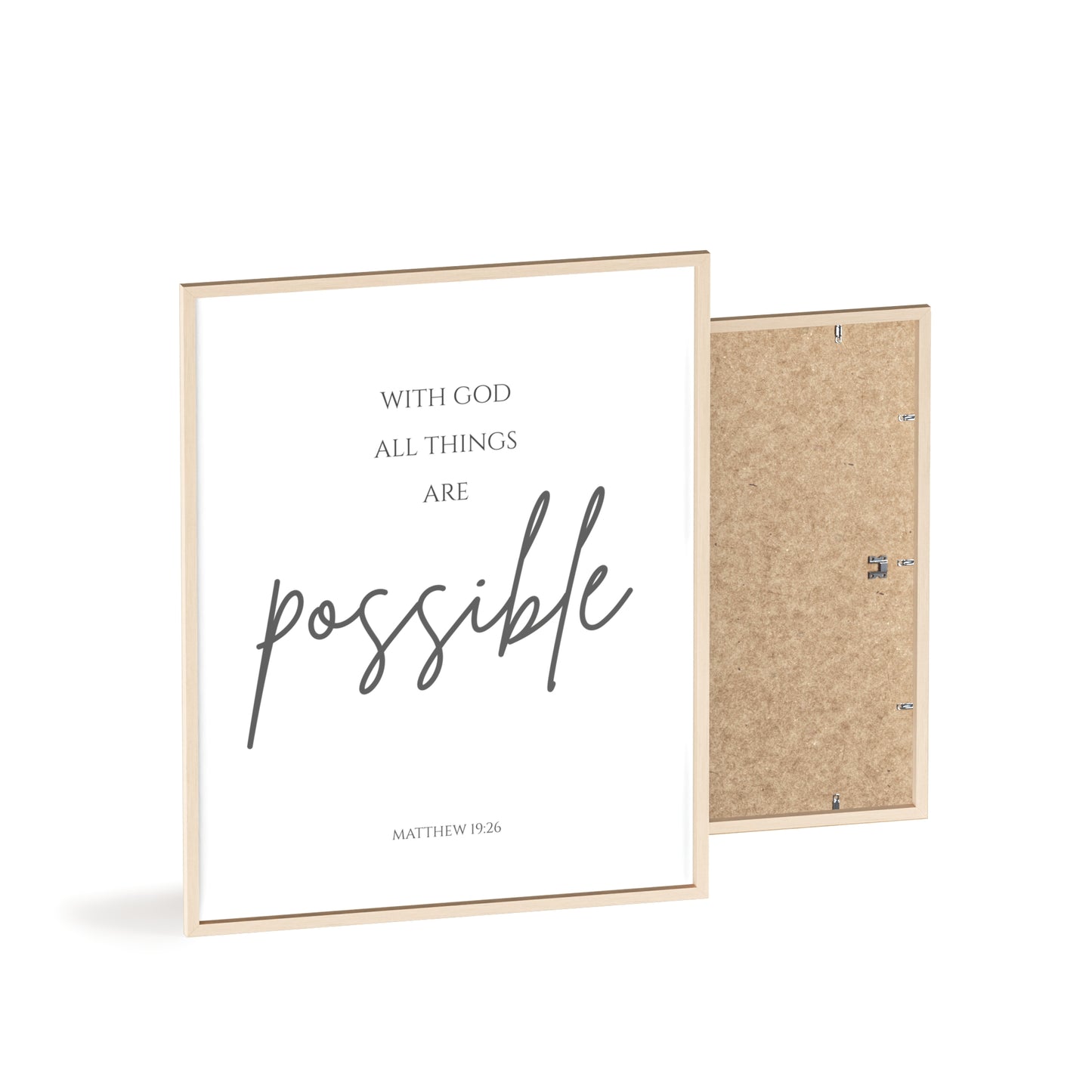 With God All Things Are Possible Wall Art