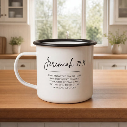 Jeremiah 29:11 Bible Verse Camping Mug
