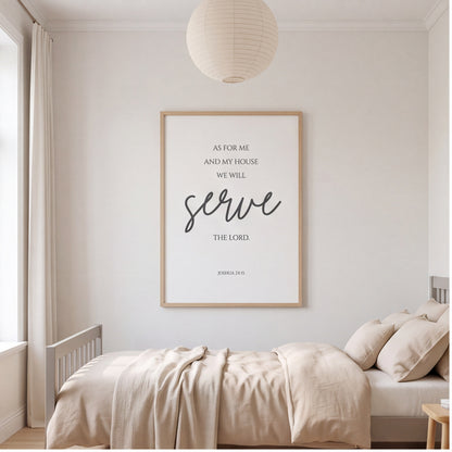 As For Me and My House Wall Art