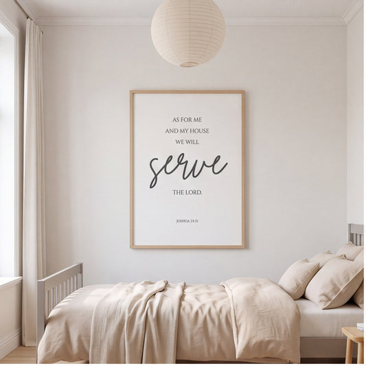 As For Me and My House Wall Art