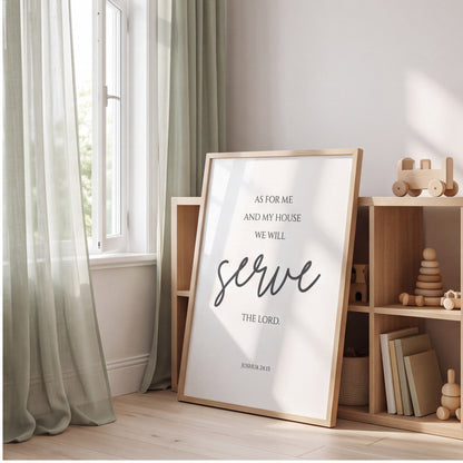 As For Me and My House Wall Art