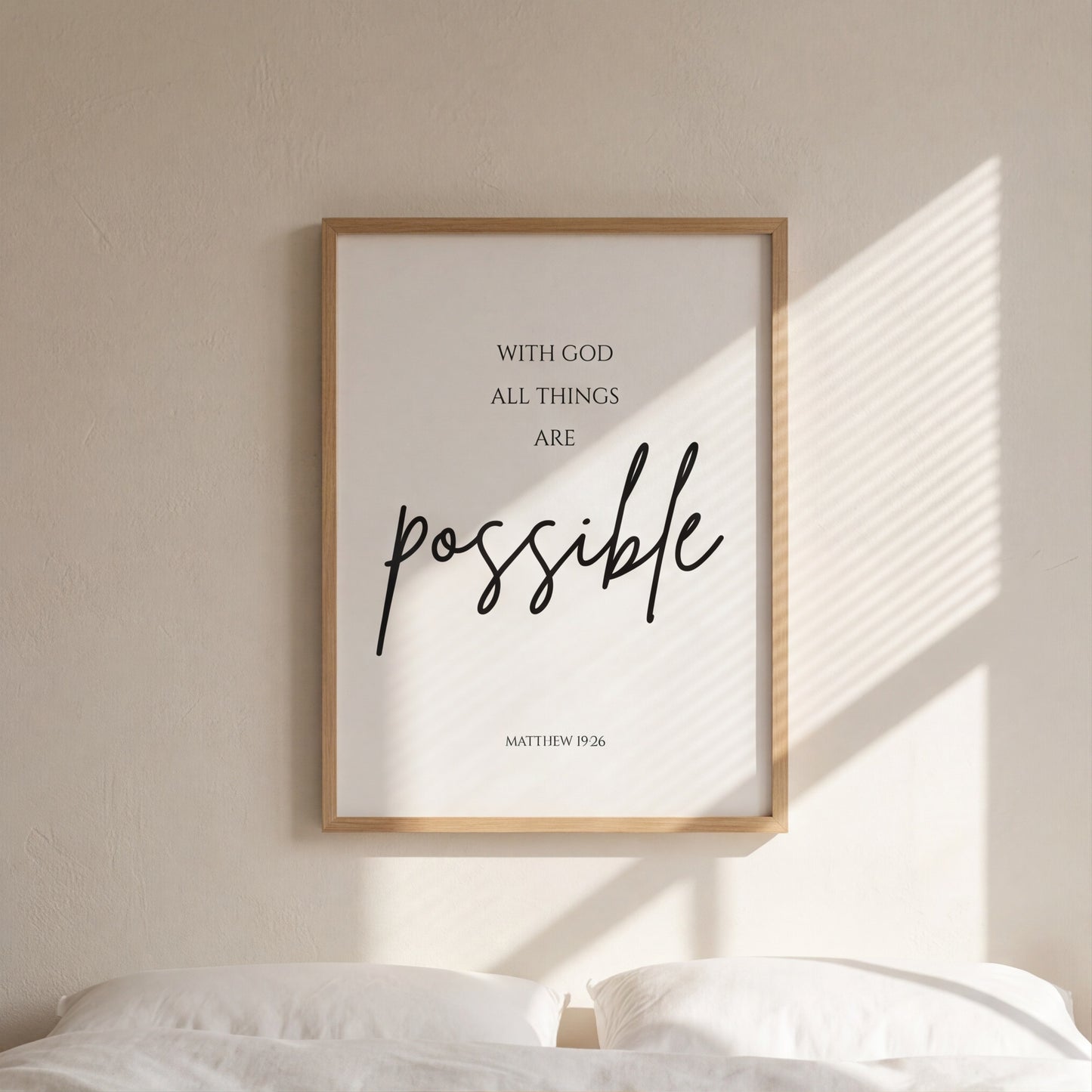 With God All Things Are Possible Wall Art