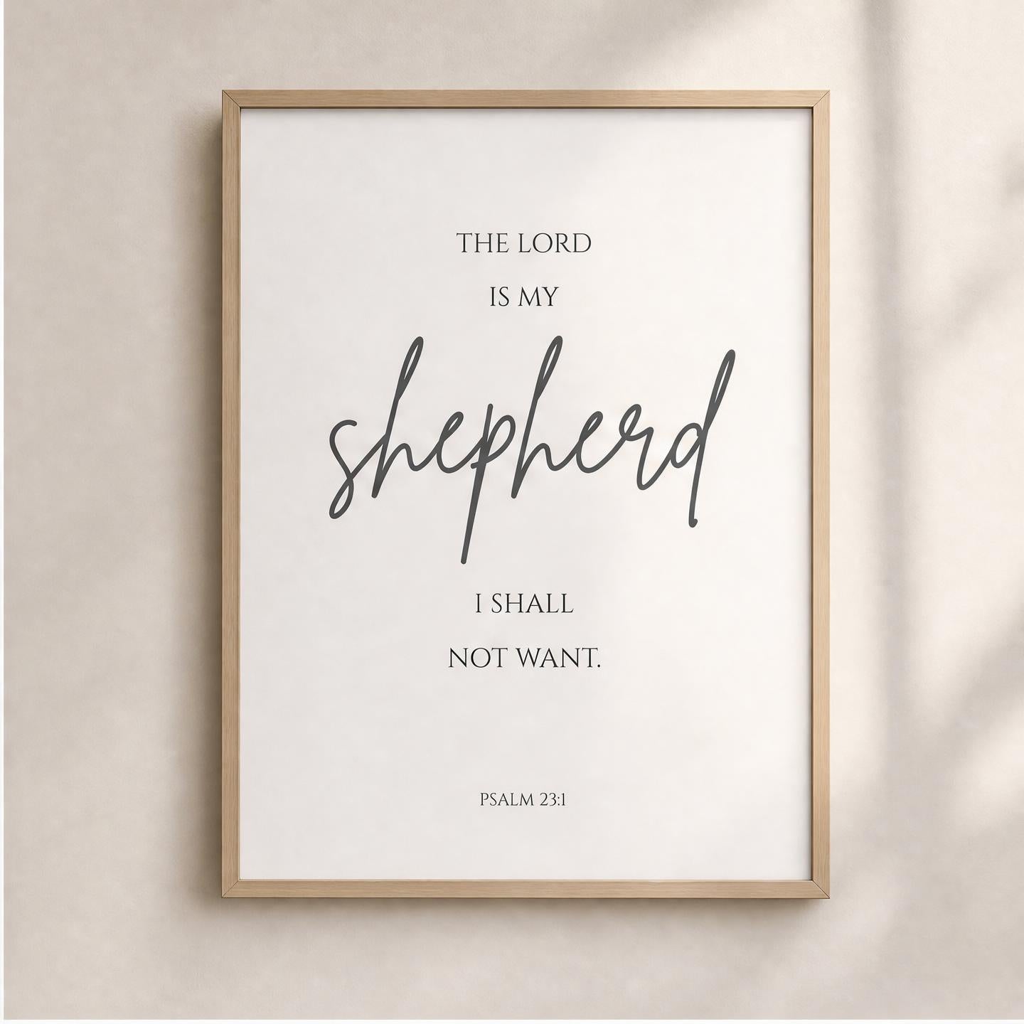 The Lord Is My Shepherd Wall Art
