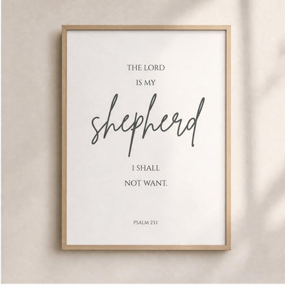The Lord Is My Shepherd Wall Art