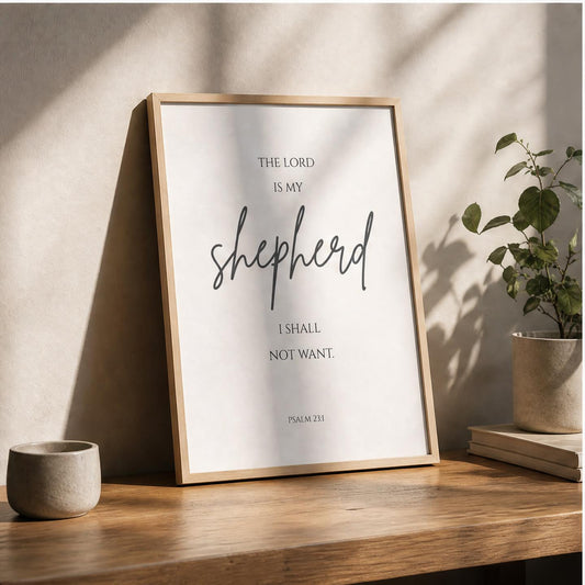 The Lord Is My Shepherd Wall Art