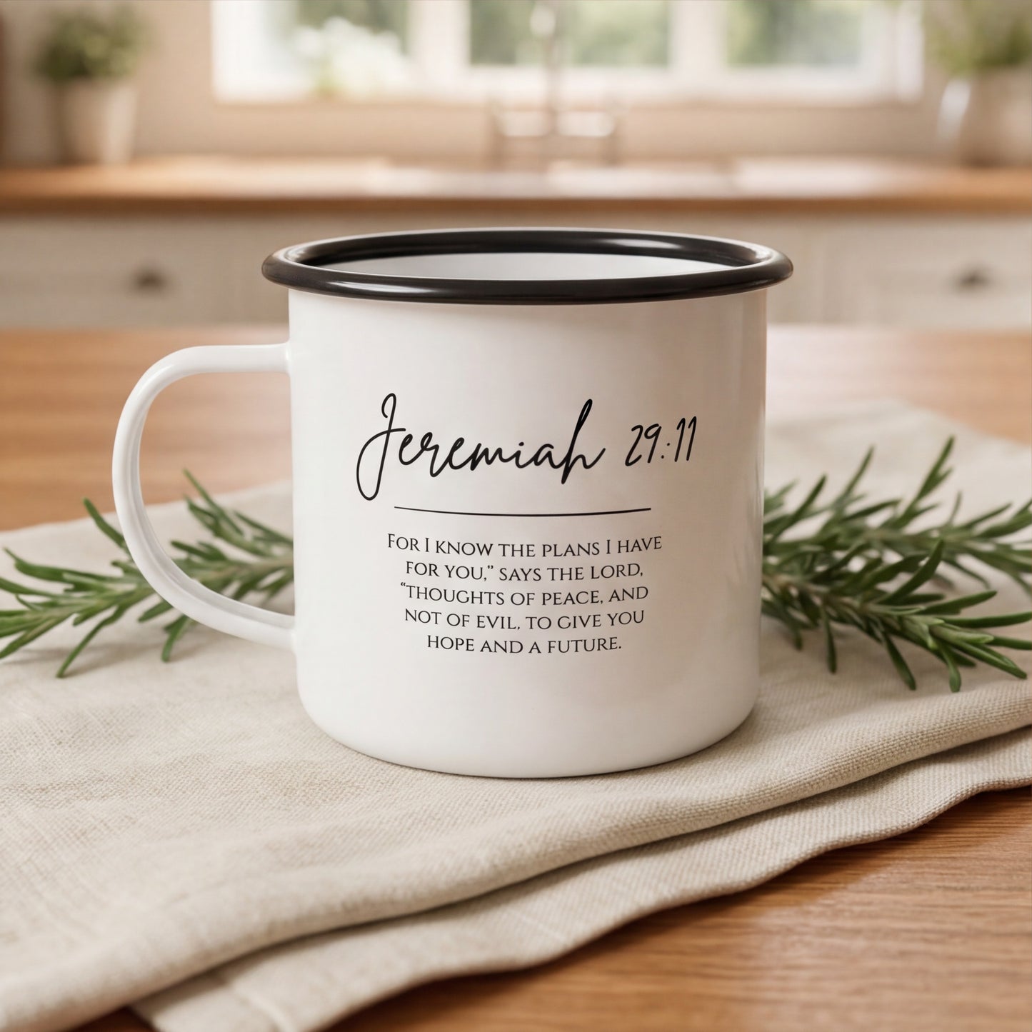 Jeremiah 29:11 Bible Verse Camping Mug